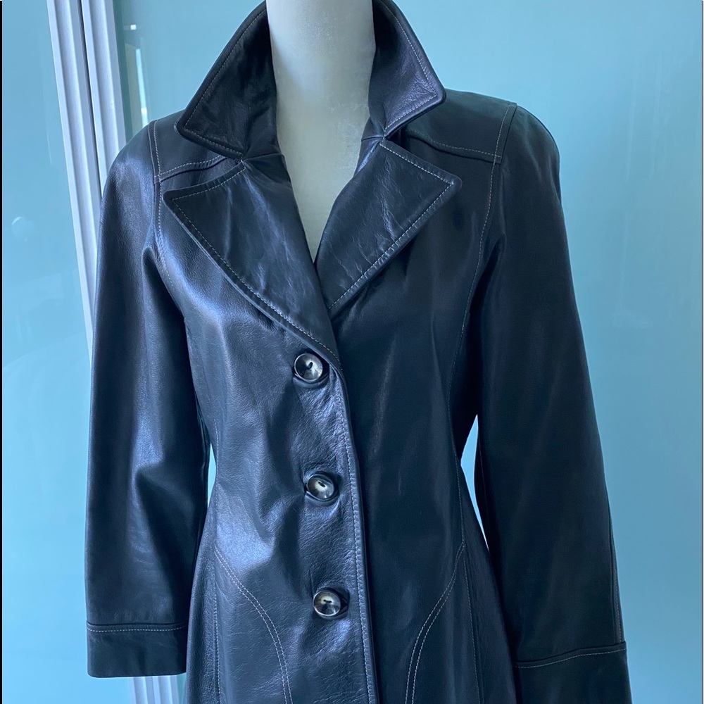 La Nouvelle Renaissance couture leather jacket.